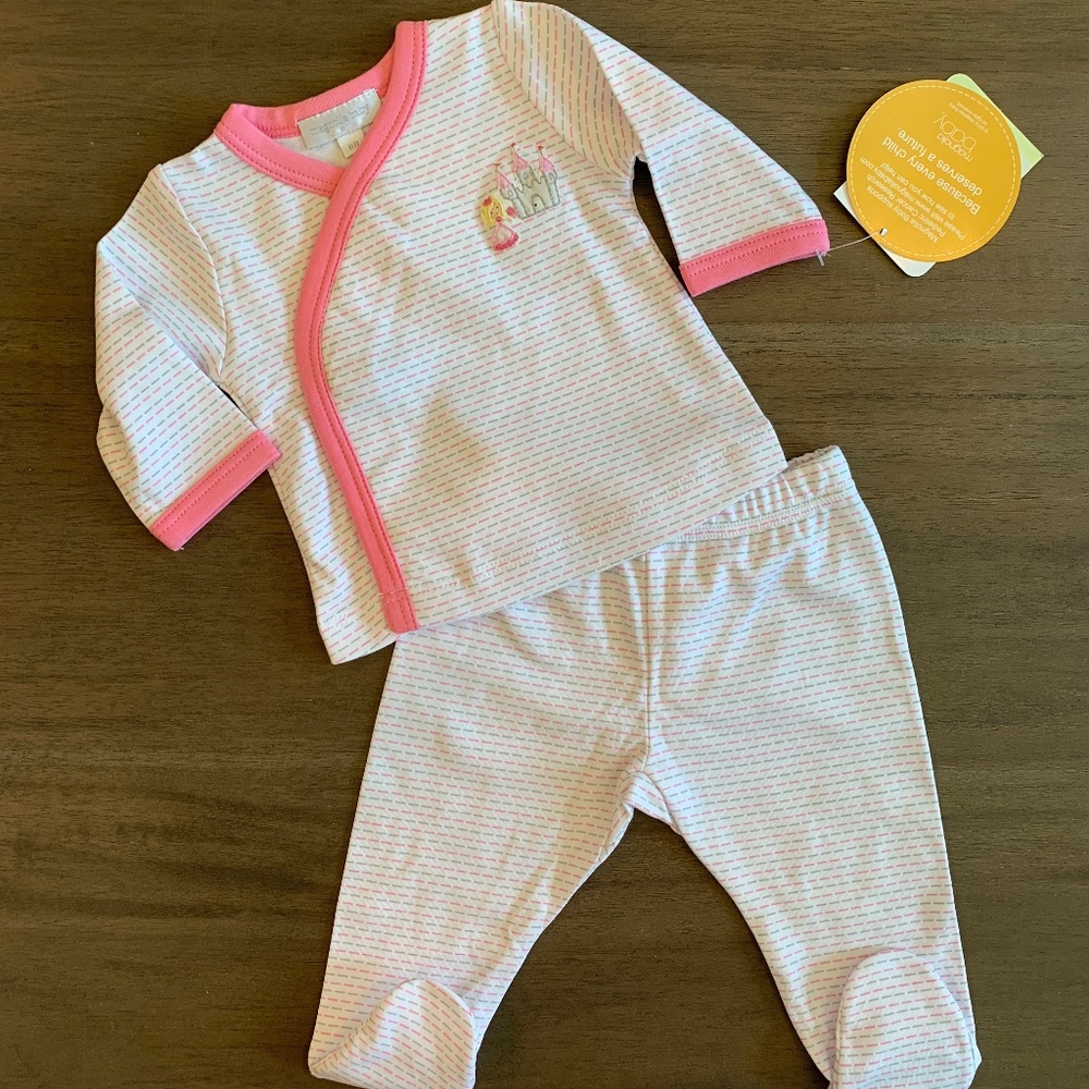 New Magnolia Baby Princess & Castle 2 Pc Pant Set